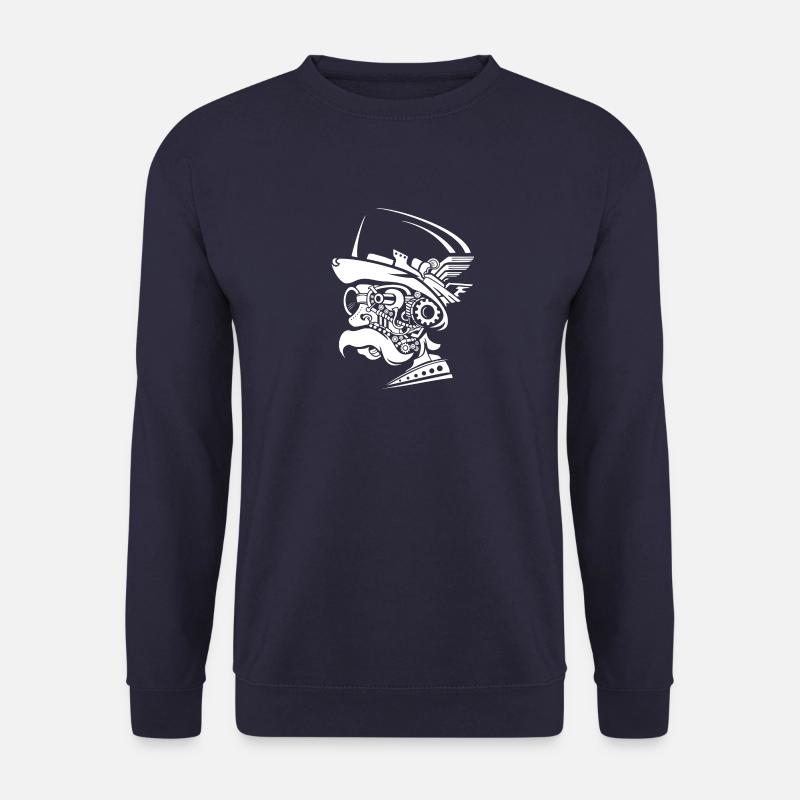 old man steampunk - Unisex Sweatshirt - navy