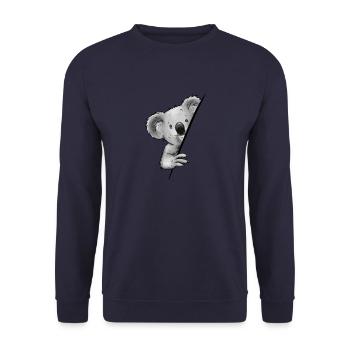 Marsupial casual Koalabär Illustration Koala - Sweat-shirt Unisexe - marine - Devant - Alina (178cm) & Michal (187cm)