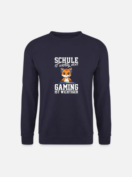 Gaming Fuchs - Computerspiele Videospiele Schule - Unisex Pullover - Navy