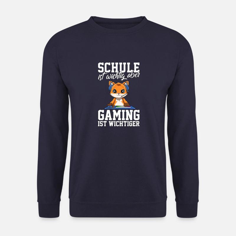 Gaming Fuchs - Computerspiele Videospiele Schule - Unisex Pullover - Navy