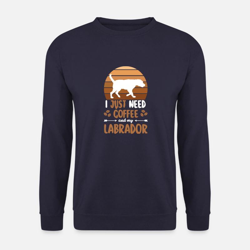 Labrador Haustier Hunde Kaffee Hundehalter Hund - Unisex Pullover - Navy