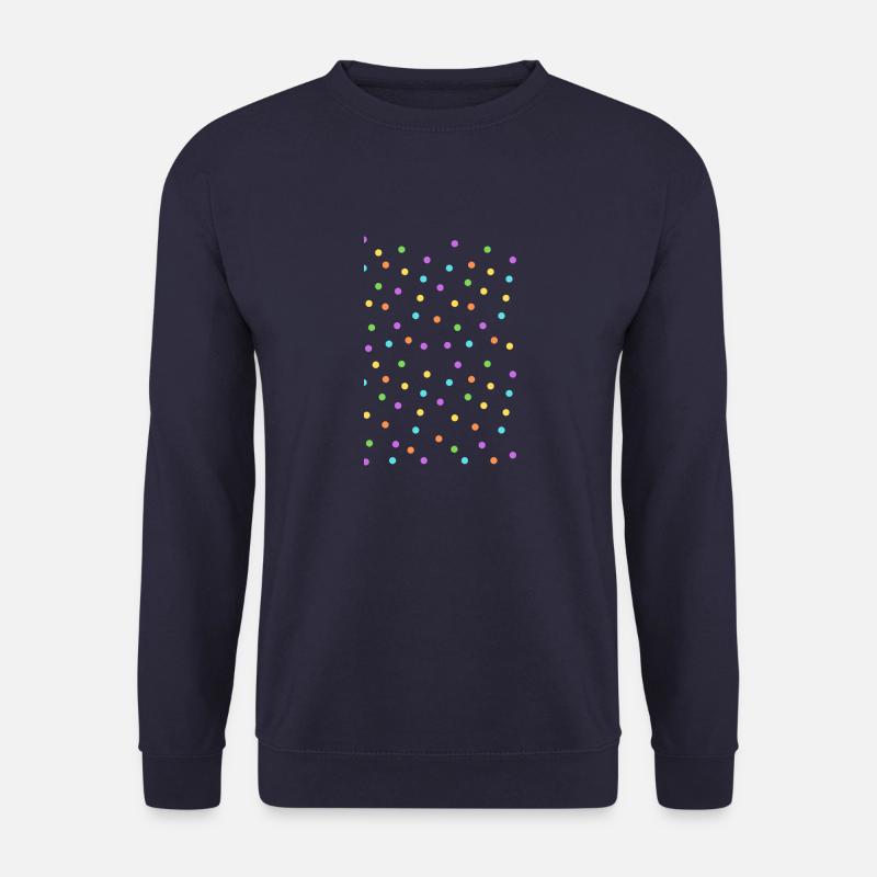 happy confetti - Unisex Pullover - Navy