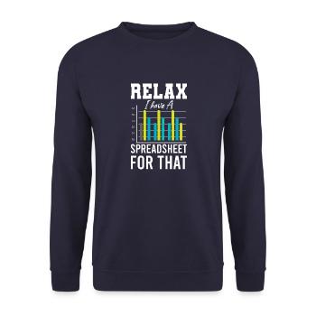 Buchhalter Accountant Finanzexperten Sprüche - Unisex Pullover - Navy - Vorne - Alina (178cm) & Michal (187cm)