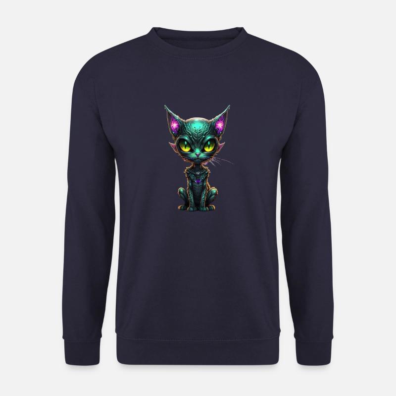 Galaxy Cat - Unisex Pullover - Navy