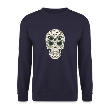 CRÂNE - Sweat-shirt Unisexe - marine - Devant - Alina (178cm) & Michal (187cm)