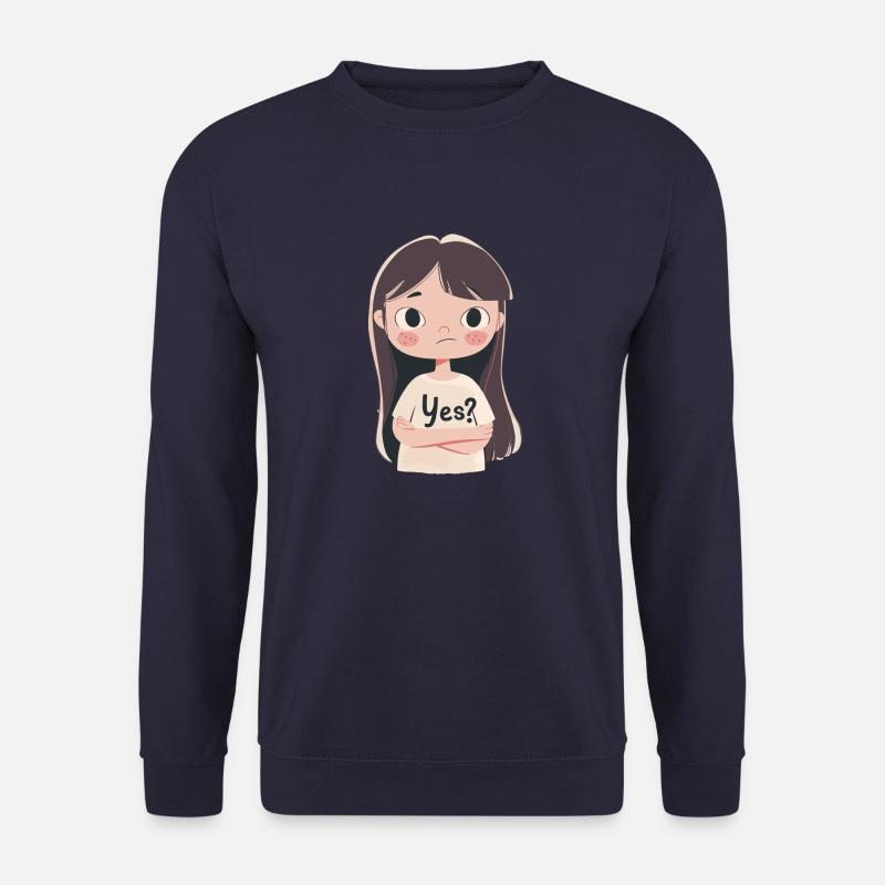 YES? - Unisex Pullover - Navy
