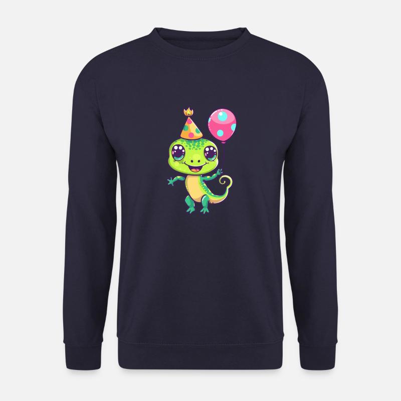 Lizard Birthday Comic - Unisex Sweatshirt - navy