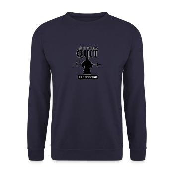 starker Mann - Unisex Pullover - Navy - Vorne - Alina (178cm) & Michal (187cm)