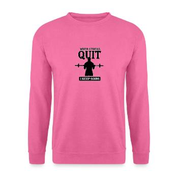 strong man - Unisex Sweatshirt - pink - Front