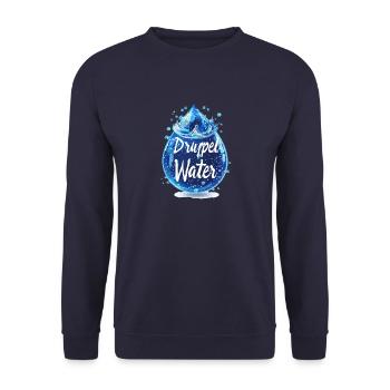 gouttes d’eau - Sweat-shirt Unisexe - marine - Devant - Alina (178cm) & Michal (187cm)