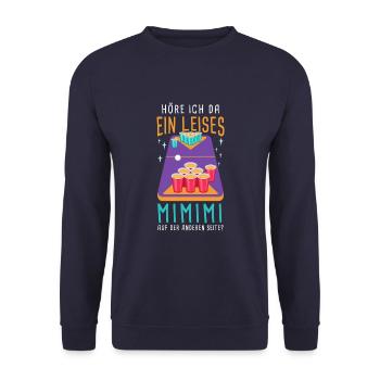 Bierpong Trinkspiel Alkohol Bier Studenten Party - Unisex Pullover - Navy - Vorne - Alina (178cm) & Michal (187cm)