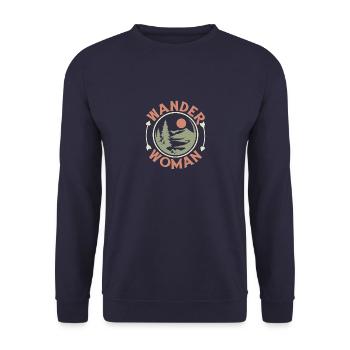 Wander Woman - Unisex Pullover - Navy - Vorne - Alina (178cm) & Michal (187cm)