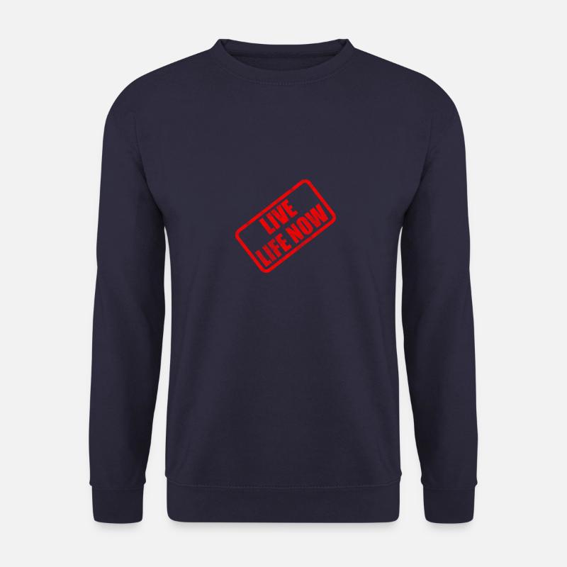 Lebe das Leben jetzt - Unisex Pullover - Navy