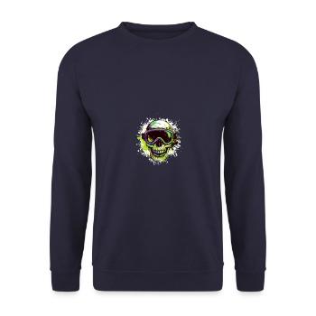 Ski Skull Lunettes de ski Skull - Sweat-shirt Unisexe - marine - Devant - Alina (178cm) & Michal (187cm)