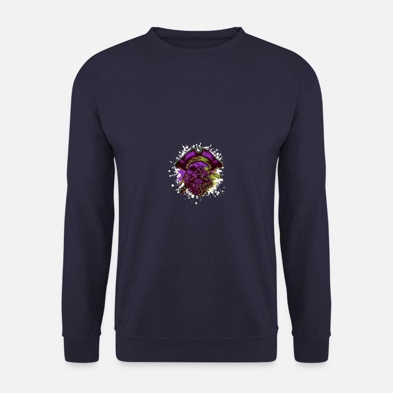 Pirate Skull Captain - Unisex Sweatshirt - navy