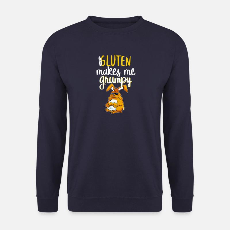 Gluten Spruch Weizen Zöliakie Geschenkidee Ketogen - Unisex Pullover - Navy