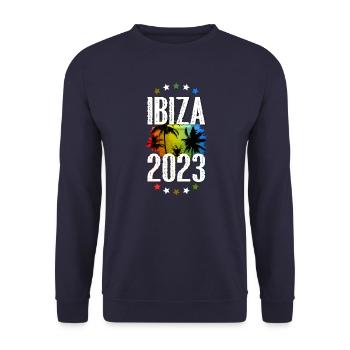 Ibiza 2023 - Unisex Pullover - Navy - Vorne - Alina (178cm) & Michal (187cm)