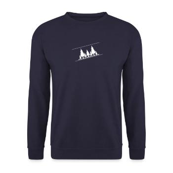Wald - Unisex Pullover - Navy - Vorne - Alina (178cm) & Michal (187cm)