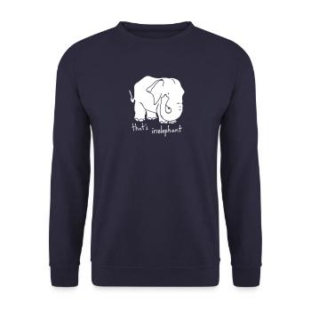Zitate - Unisex Pullover - Navy - Vorne - Alina (178cm) & Michal (187cm)