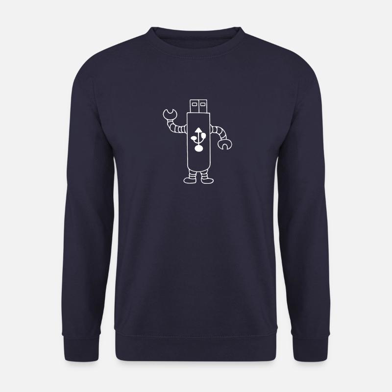 USB robot digital - Unisex Sweatshirt - navy