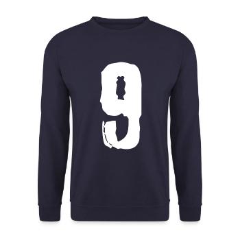 Maillot à 9 chiffres - Sweat-shirt Unisexe - marine - Devant - Alina (178cm) & Michal (187cm)
