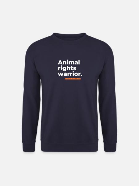 Animal Rights Warrior. - Unisex Sweatshirt - navy