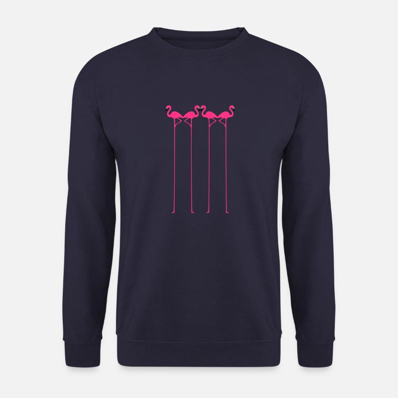 Flamingo vektor - Unisex Pullover - Navy