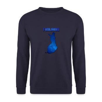 Blue Finland Carte - Sweat-shirt Unisexe - marine - Devant - Alina (178cm) & Michal (187cm)