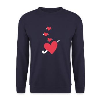 hockey sur gazon hockey hockey passion hockey sur gazon - Sweat-shirt Unisexe - marine - Devant - Alina (178cm) & Michal (187cm)
