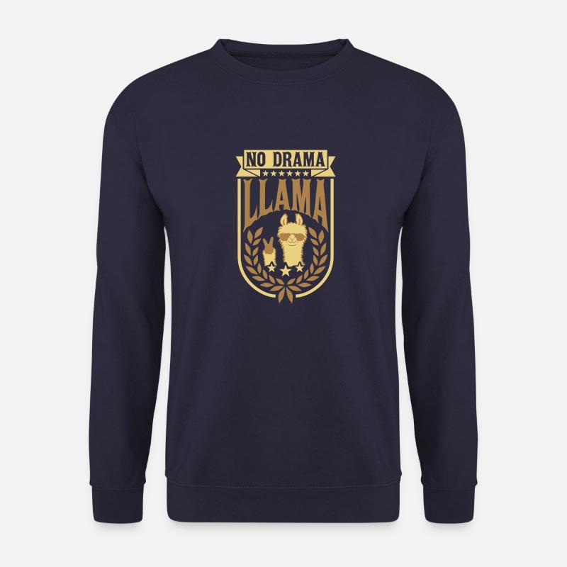 No Drama Llama Lorbeerkranz - Unisex Pullover - Navy