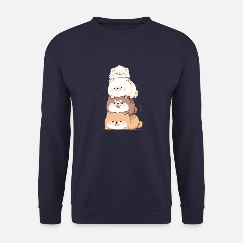 Shiba Pyramide - Unisex Pullover - Navy