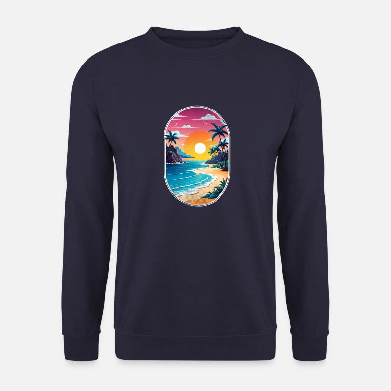 Strandurlaub Sonne Meer - Unisex Pullover - Navy