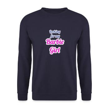 Looking for3 - Unisex Pullover - Navy - Vorne - Alina (178cm) & Michal (187cm)