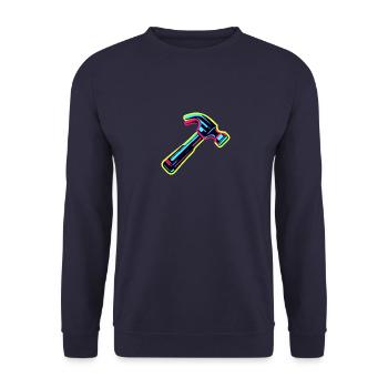 Hammer neon - Unisex Pullover - Navy - Vorne - Alina (178cm) & Michal (187cm)