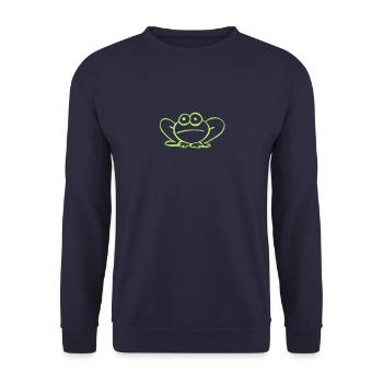 Grenouille - Sweat-shirt Unisexe - marine - Devant - Alina (178cm) & Michal (187cm)