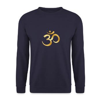 Om - Sweat-shirt Unisexe - marine - Devant - Alina (178cm) & Michal (187cm)