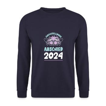 Junggesellinnen Abschied 2024 Jga - Unisex Pullover - Navy - Vorne - Alina (178cm) & Michal (187cm)
