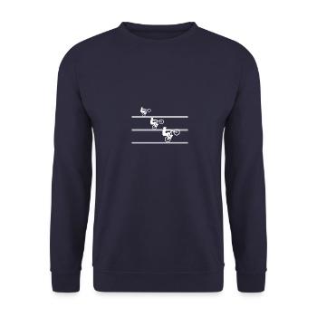VTT descente freeride VTT - Sweat-shirt Unisexe - marine - Devant - Alina (178cm) & Michal (187cm)