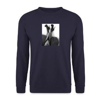 7E6FB826 AD47 4463 A545 90E6508F6BF1 - Unisex Pullover - Navy - Vorne - Alina (178cm) & Michal (187cm)