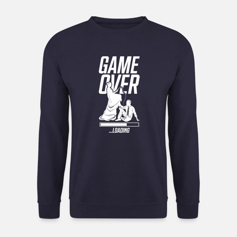 ehepaar game over loading hochzeit - Unisex Pullover - Navy