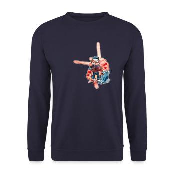 Street Cats - Unisex Sweatshirt - navy - Front - Alina (178cm) & Michal (187cm)