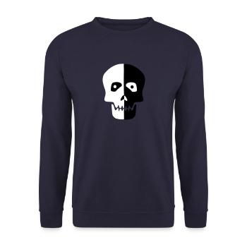 cool - Unisex Sweatshirt - navy - Front - Alina (178cm) & Michal (187cm)