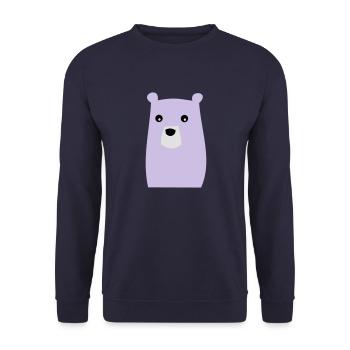 Bär - Unisex Pullover - Navy - Vorne - Alina (178cm) & Michal (187cm)