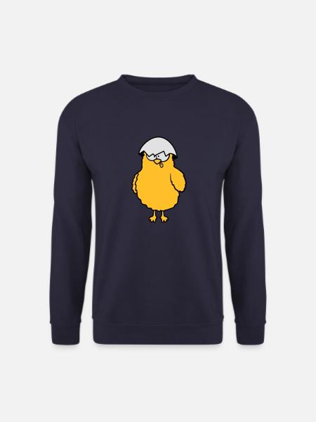 Verrücktes Lustiges Küken - Unisex Pullover - Navy