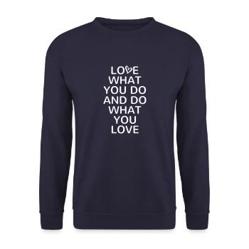 Proverbs Life Love Wisdom Wisdom - Unisex Sweatshirt - navy - Front - Alina (178cm) & Michal (187cm)
