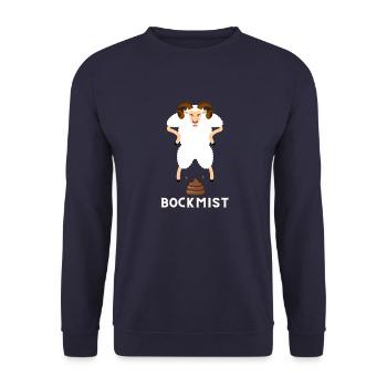 Bockmist - Unisex Pullover - Navy - Vorne - Alina (178cm) & Michal (187cm)