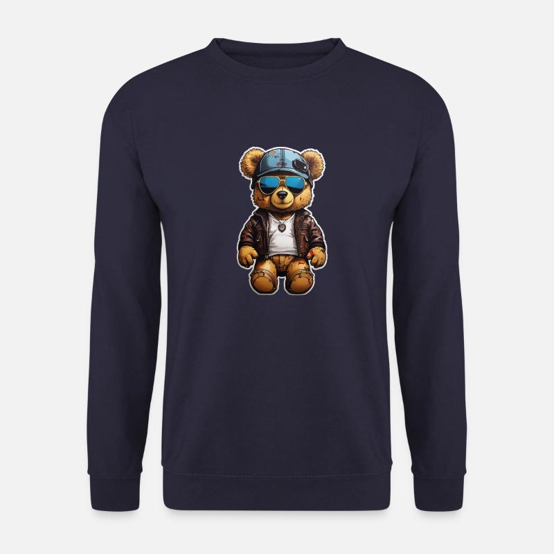 Teddybär Rapper Ganster - Unisex Pullover - Navy