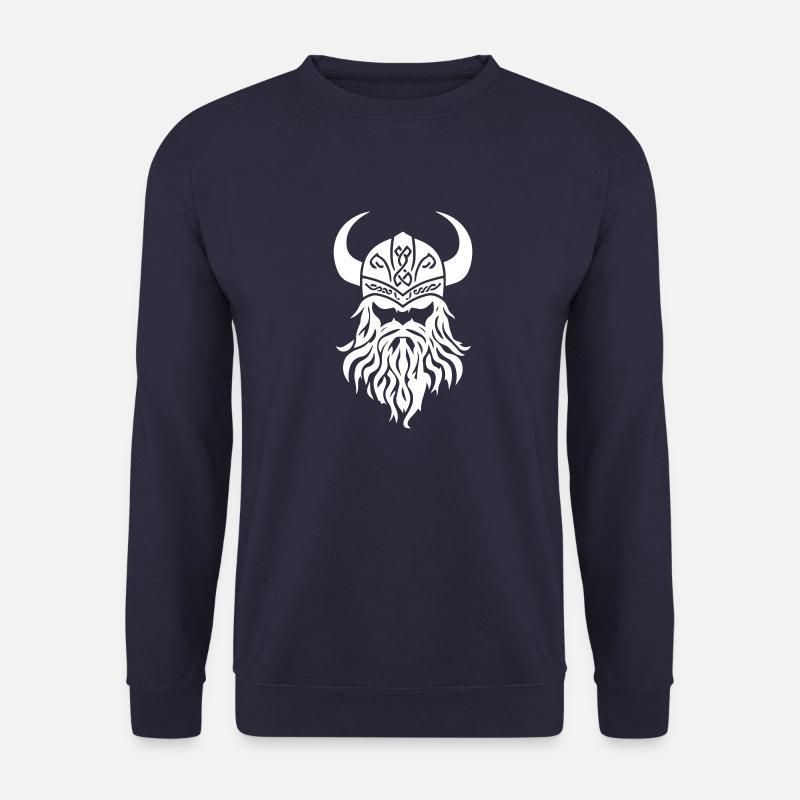 Viking Head Icon - Unisex Sweatshirt - navy