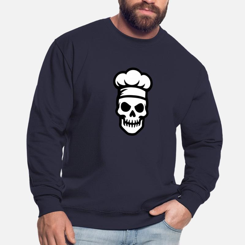 Chef Skeleton Chef Chaque de chef Sweat-shirt Unisexe