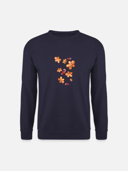 gingerbread,christmas,sweets,gingerbread man - Unisex Sweatshirt - navy